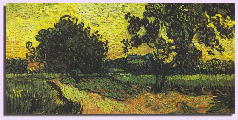 Vincent van Gogh, Landschaft mit Schloss Auvers bei Sonnenuntergang, Lebensweg